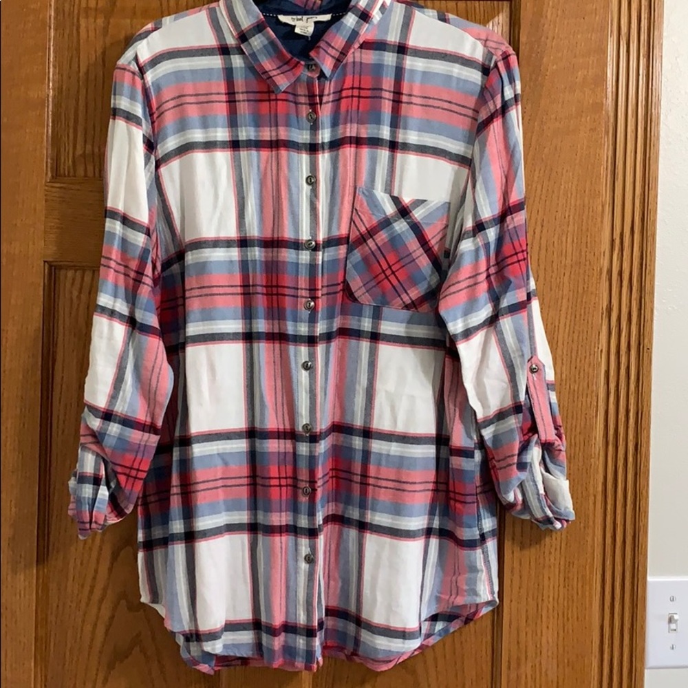 Pink and Blue Flannel